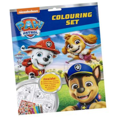 Paw Patrol Colouring Set